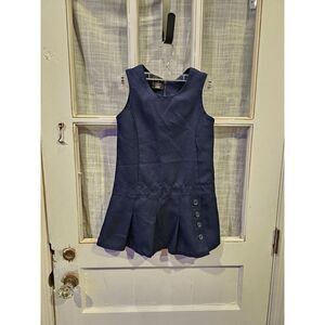 George Navy Blue Uniform Dress with Pleated Bottom‎